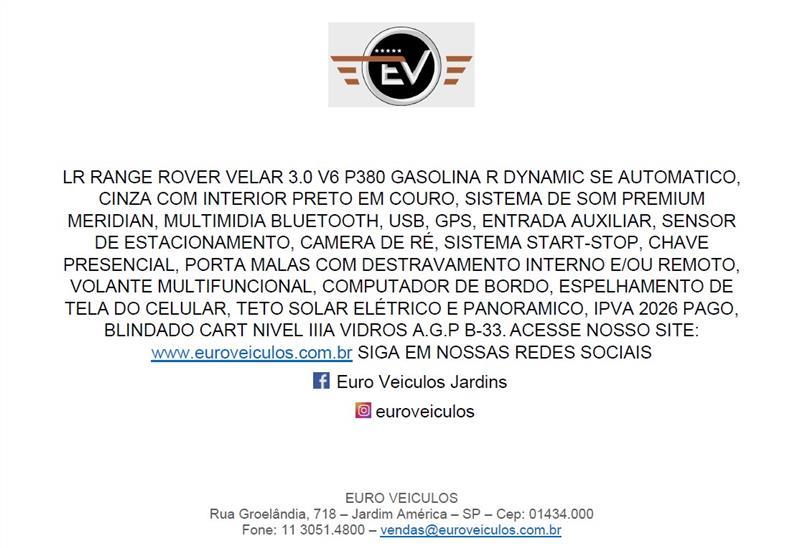 RANGE ROVER VELAR