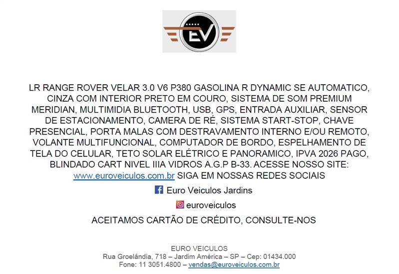 RANGE ROVER VELAR